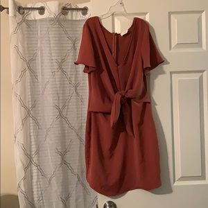 Rust Colored Short Sleeve Tunic/Dress